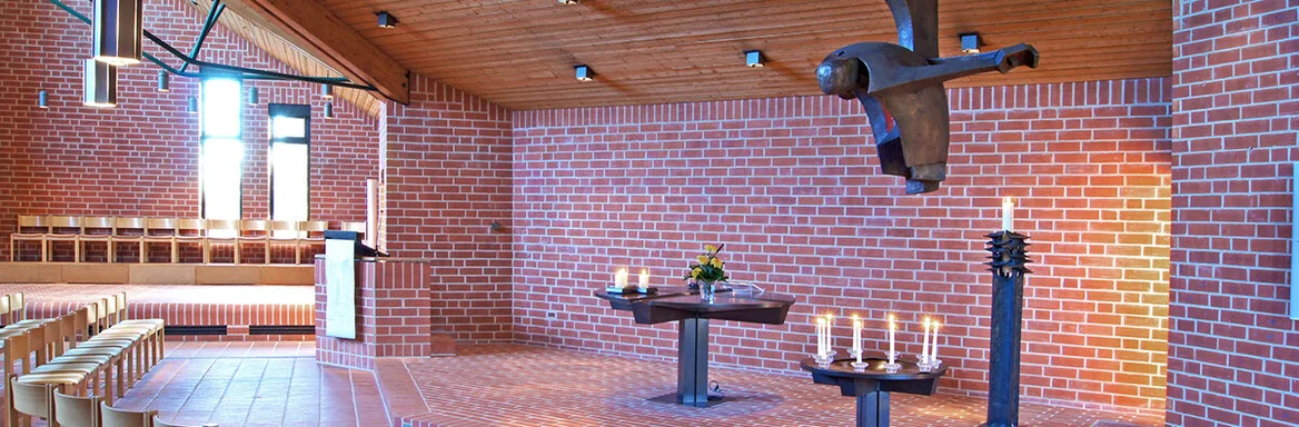 Blick auf den Altarbereich der Bugenhagenkirche 